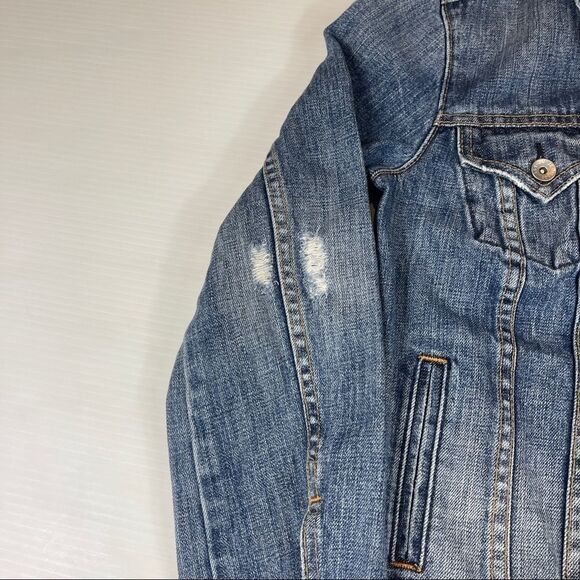 Gap 1969 Limited Edition Distressed Denim Jacket Women's Size Small - Picture 6 of 10